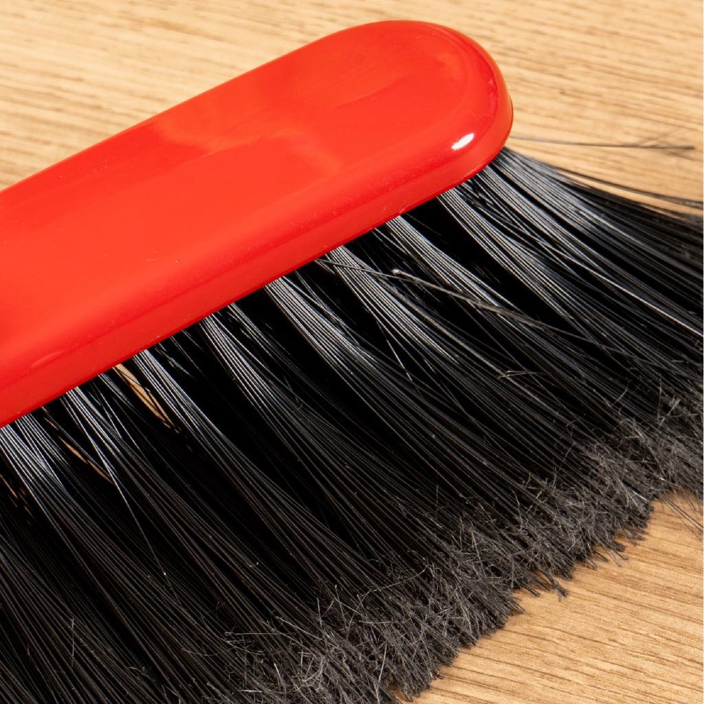 Set 3 Ricambi Scopa da Interno 30 cm – Prodotto Italiano, Setole Morbide Alta Densità, Attacco Universale Filettato 2,2 cm, Ricambio per Pavimenti Interni