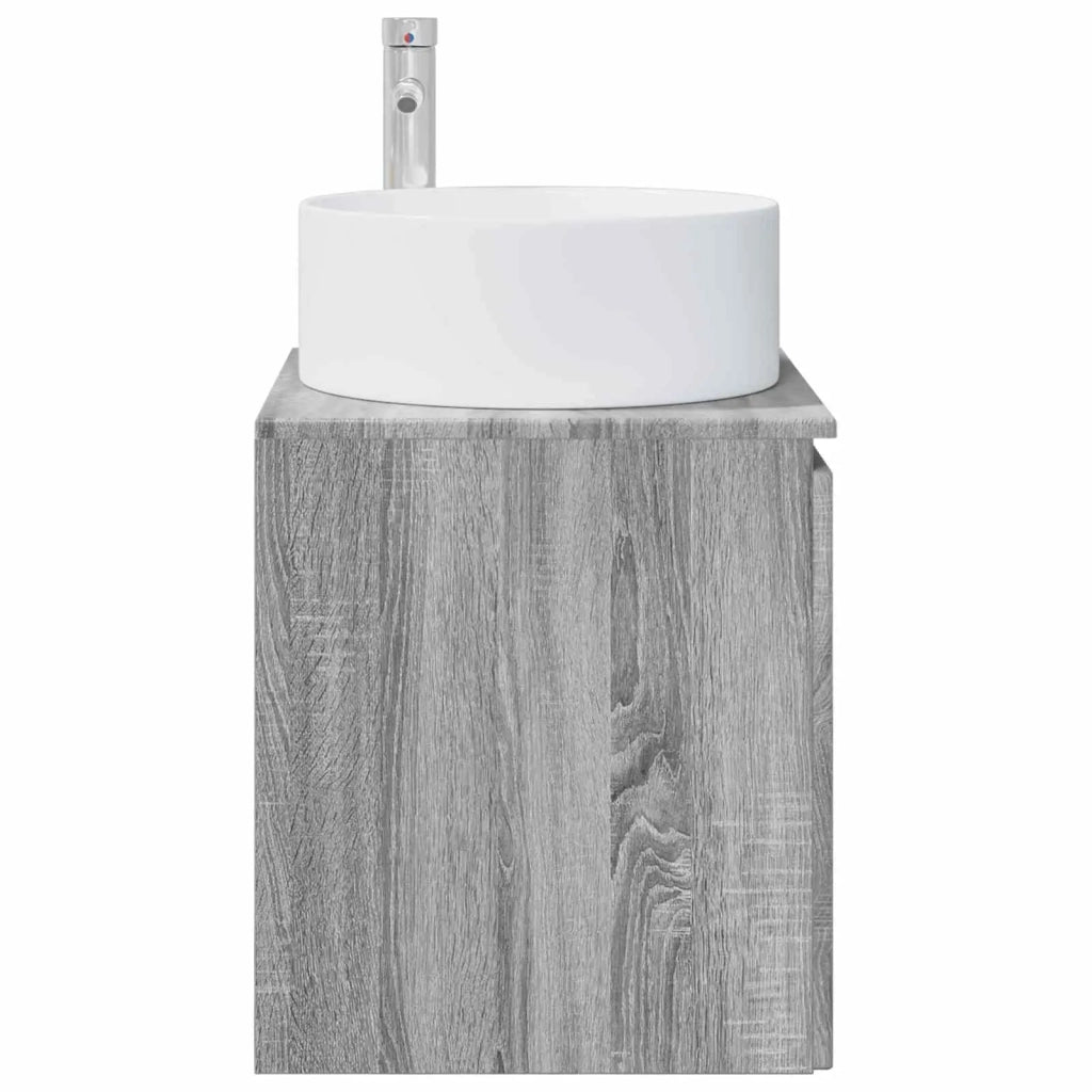 Mobile lavabo da parete Sonoma grigio 49,5 x 44,5 x 65,5 cm 890468