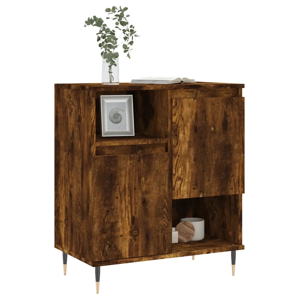 Credenza-Buffet-Armadio da cucina Rovere Fumo 60x35x70 cm in Legno Multistrato 942879