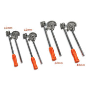 Trade Shop - Set 4 Piegatubo Piegatubi Curvatubi Manuale In Acciaio Per Tubi 10 12 14 16mm -