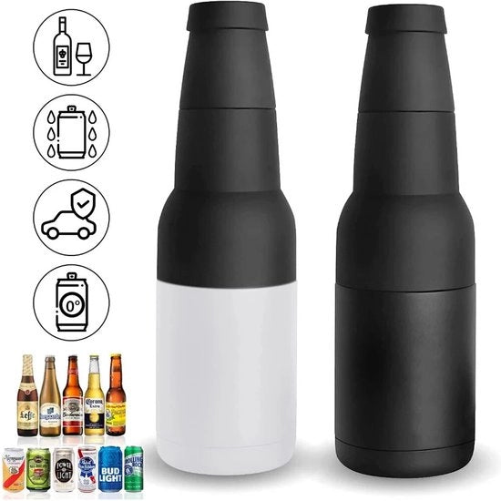 Riciclatore 3 in 1 in acciaio inossidabile con apripettti per bottiglie di cola e doppia camera di aspirazione