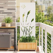 vidaXL Schermo per privacy in giardino Traforo Bianco 50 x 140 cm