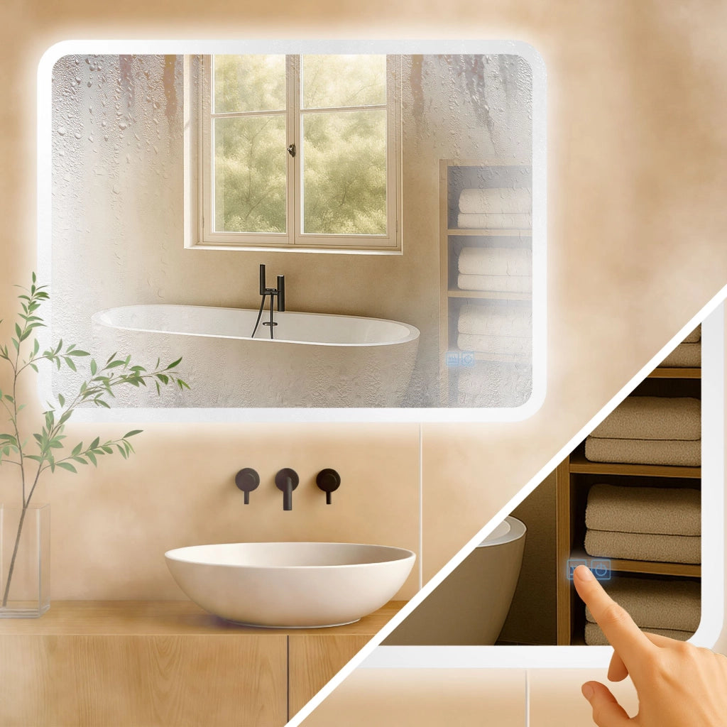 Specchio da bagno Jericho 60x80 senza Bluetooth