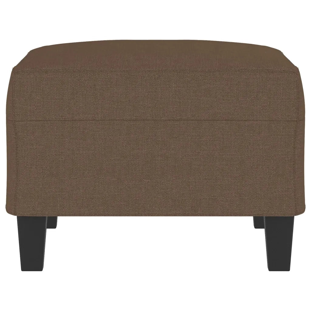 Poggiapiedi Marrone 70x55x41 cm in Tessuto 349350