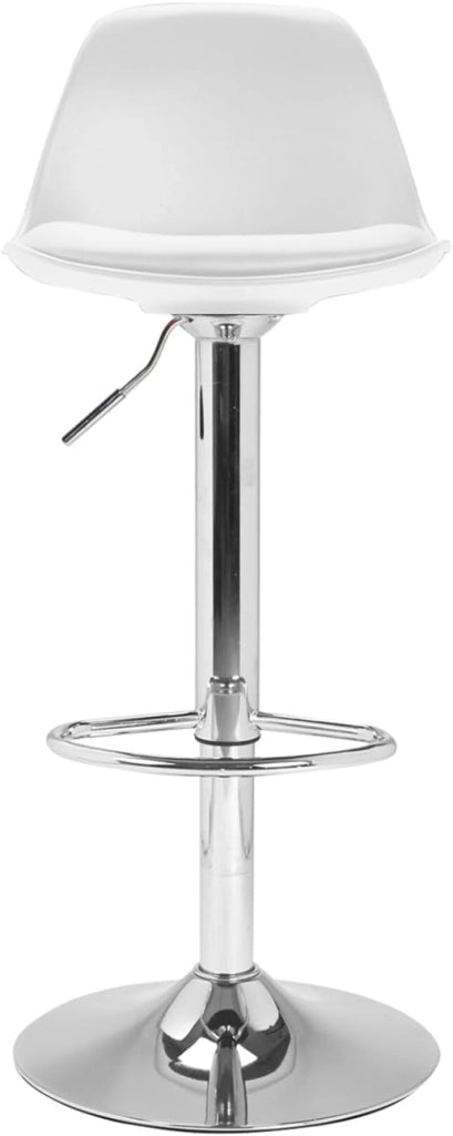 Set di 2 sgabelli da bar design bianchi KARL
