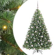 Albero di Natale | Decorazioni natalizie artificiale con 300 LED Verde 180 cm PE e PVC