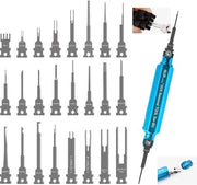 Strumento di rimozione terminale ST5352-01 aggiornato con impugnatura per la conservazione e 26 punte per la sostituzione, pin-extractietool per AMP Deutsch TE Molex Delphi JST JPT Harting