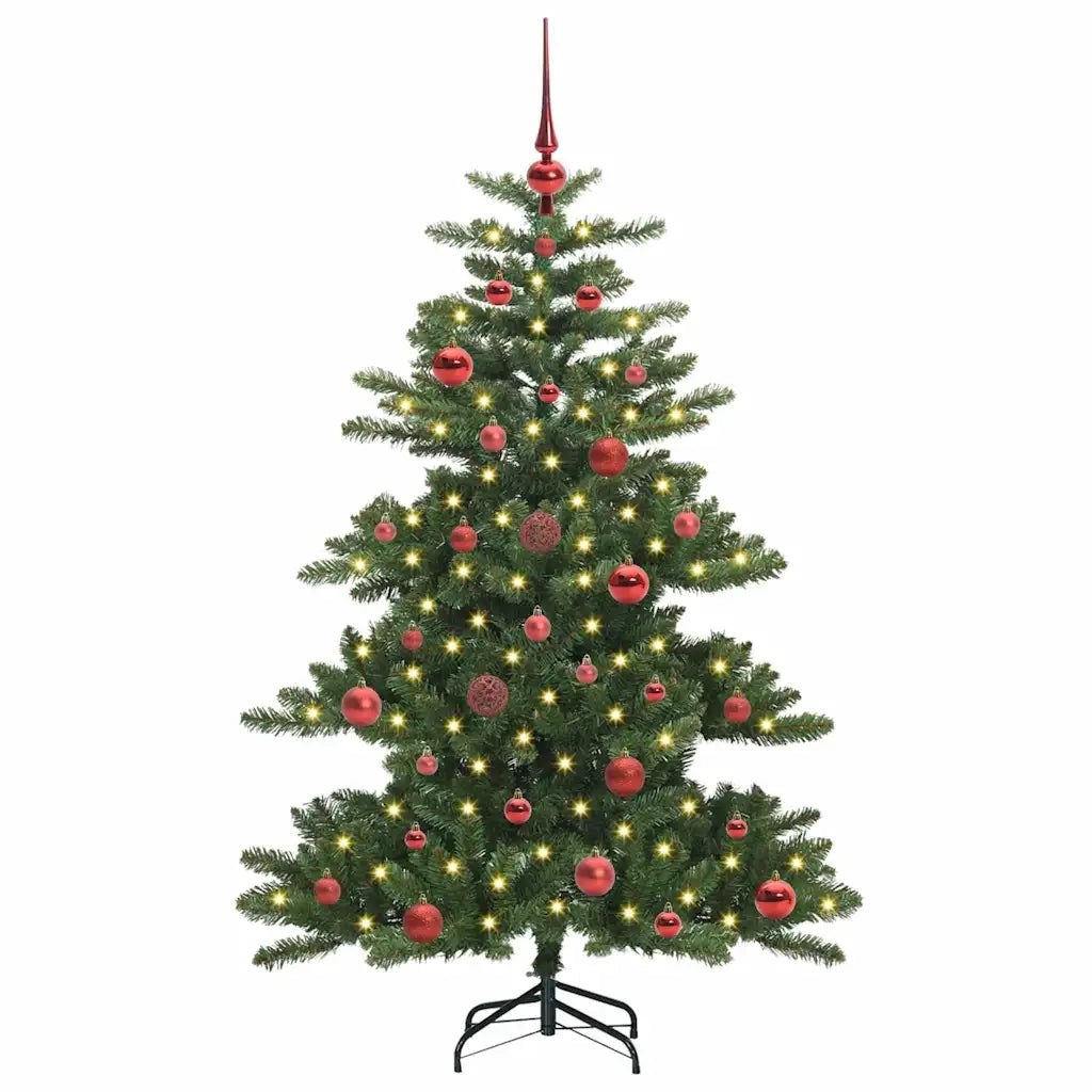 Albero di Natale Artificiale con Rami Pieghevoli Verde 150 cm