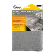 PANNO MICROFIBRA P/ACCIAIO CM.35X30- APEX- 12,0 pz