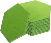 Tavolo di appoggio 12 pezzi - a sei angoli - autoadesivo - velluto - duraturo - colore latticello - multifunzionale - adesivo per parete