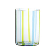 Bicchiere Tirache Zafferano in vetro borosilicato bicolore Acquamarina-verde box 6 pezzi