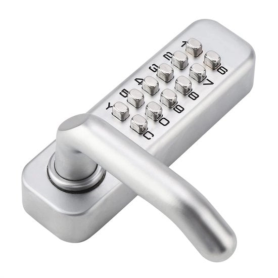 Codice di sicurezza digitale - Slot senza chiave - Installazione facile - Argento - Slot per armadi - Sicurezza per armadi - Adatto per 30-60 mm
