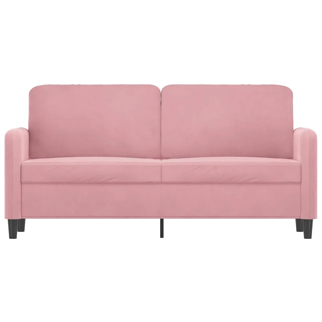 Divano a 2 Posti Rosa 140 cm in Velluto 359445