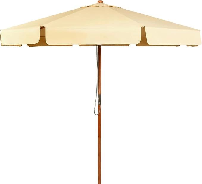 Ombrellone da Giardino, Ombrellone da Esterno con Pulsante Manuale e Inclinazione Regolabile, Protezione UV, Diametro 3M, Ideale per Piscina, Balcone, Giardino