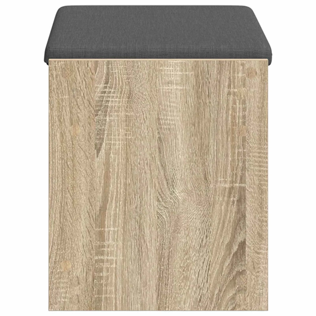 Panca per ingresso con cuscino Rovere Sonoma 63 x 38 x 45 cm