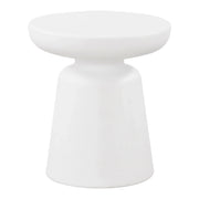 Tavolino/consolle rotondo diametro 44 x 40 cm bianco 03_0010830