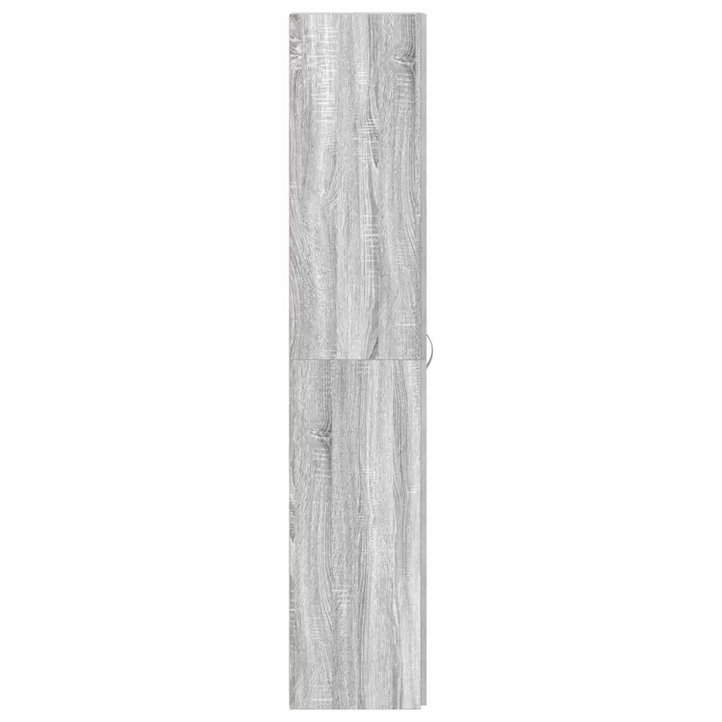 Mobile per scarpe-Scarpiera Grigio 80 x 35.5 x 180 cm Legno multistrato 754339
