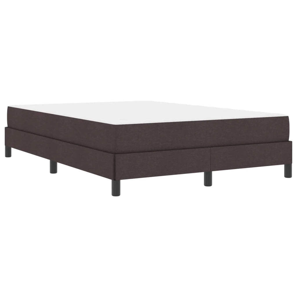 Letto a molle con materasso Marrone Scuro 140 x 190 cm Tessuto 3398489
