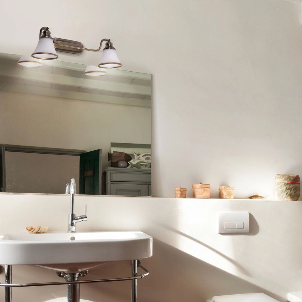 Applique bagno retro 2xE14 bronzo Rabalux Grando 6546