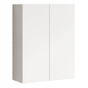 Mobile da bagno sospeso a 2 ante, 60 cm, moderno e salvaspazio.