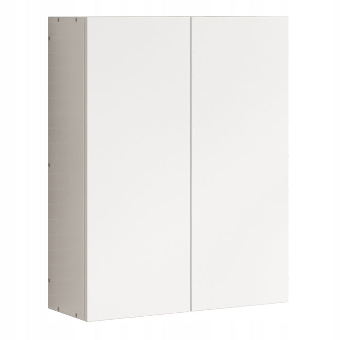 Mobile da bagno sospeso a 2 ante, 60 cm, moderno e salvaspazio.