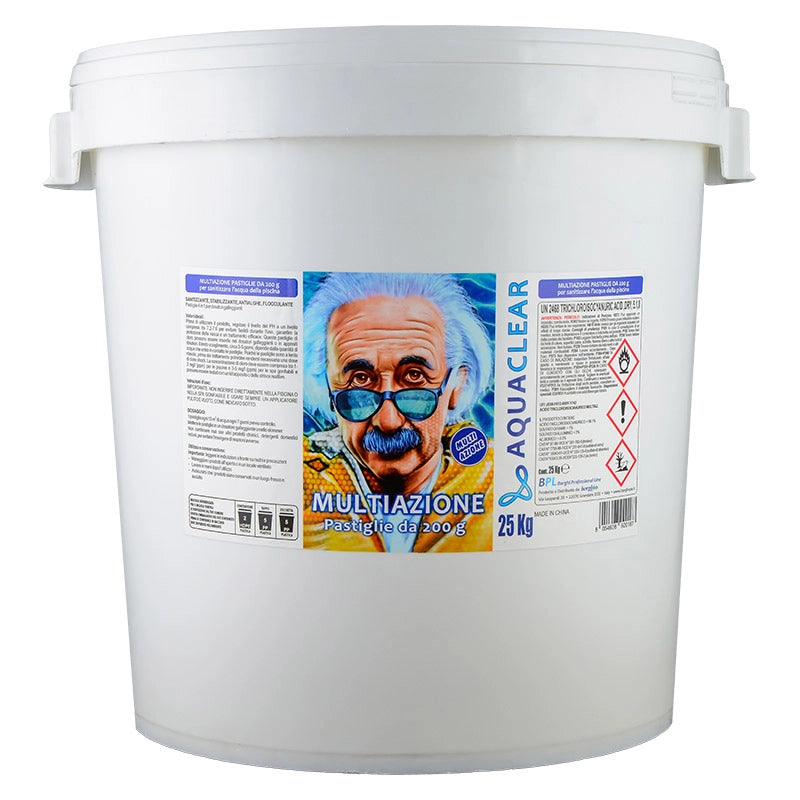Pastiglie multiazione piscina 4 in 1 da 200 g blisterate AQUACLEAR Quantità confezione: 1 pezzo