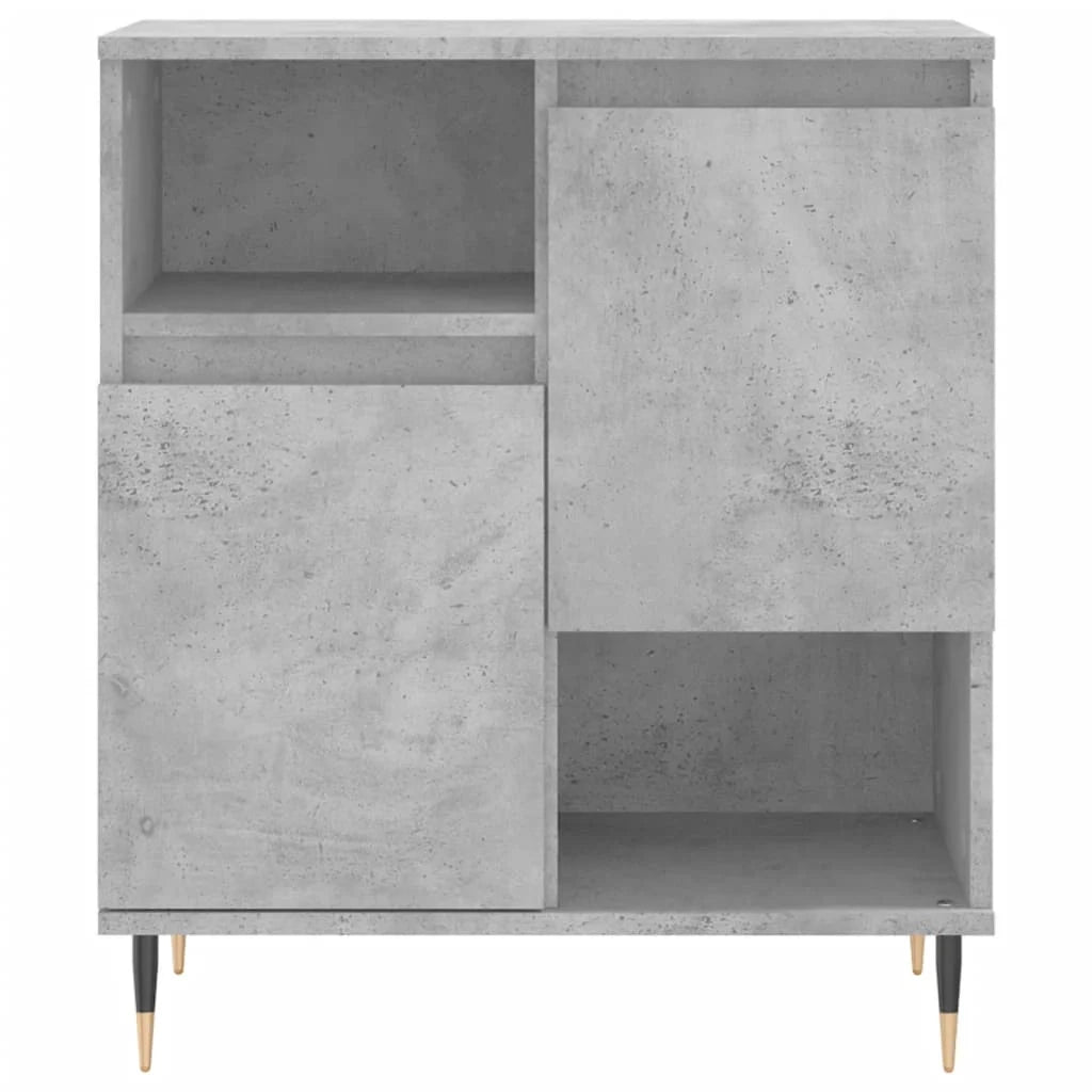 Buffet credenza cassettiera armadio mobile contenitore organizer per cucina soggiorno salotti set da 2 legno ingegnerizzato grigio 02_0036877