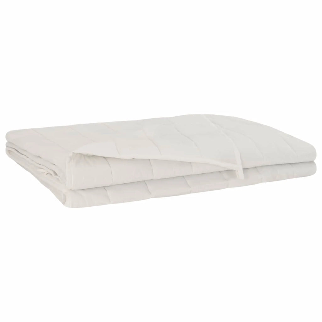 Coperta Ponderata Bianco 152 x 203 cm 7 kg 100% Cotone 205T 3442927