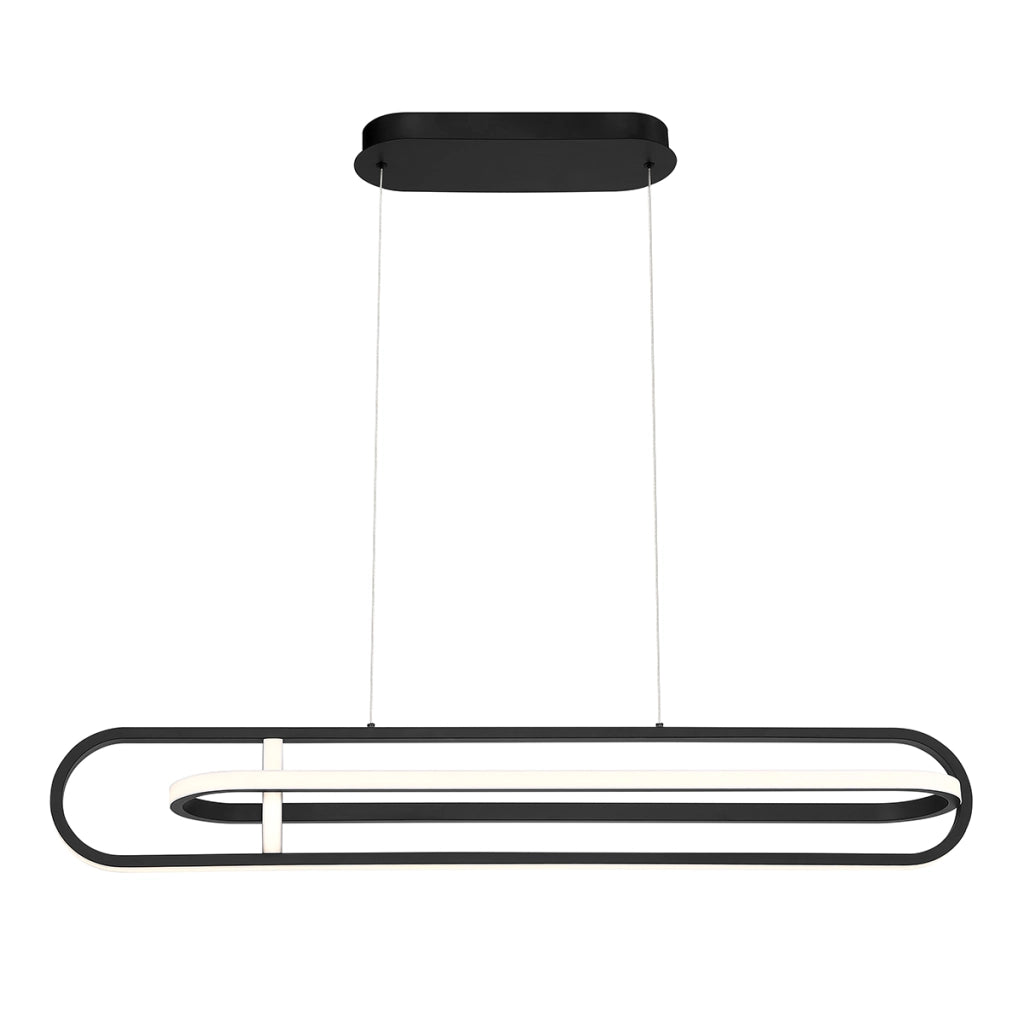 Lampada a sospensione Demark nera 107cm LED 58W Quintiesse