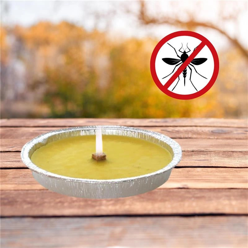MAURY'S CANDELA ALLA CITRONELLA BASE IN ALLUMINIO STOPPINO IN FIBRA DI LEGNO PRESSATO 16,5 CM