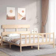 Giroletto senza Materasso 160x200 cm in Legno Massello di Pino 3193281