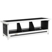 Pollaiolo 3 posti ¨C zephmum ¨C grigio nero legno 95x37x34 cm