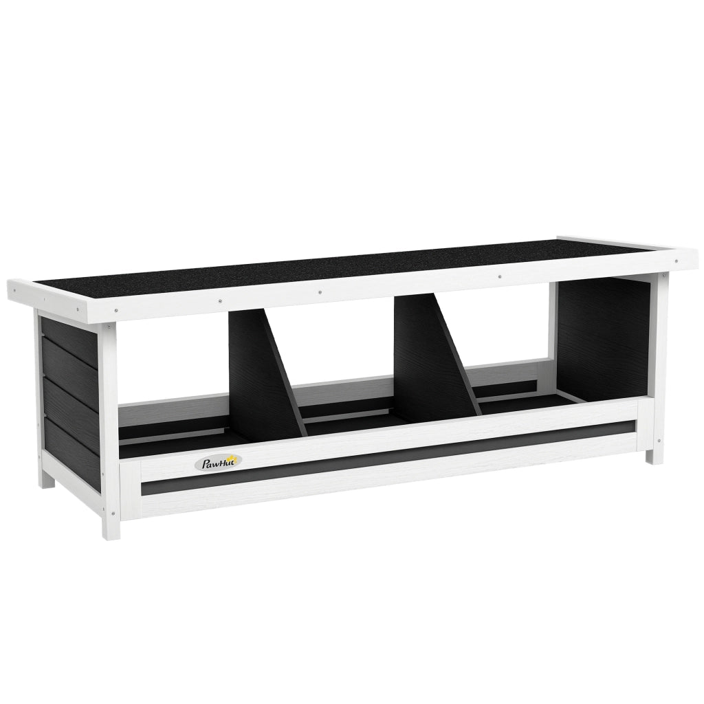 Pollaiolo 3 posti ¨C zephmum ¨C grigio nero legno 95x37x34 cm