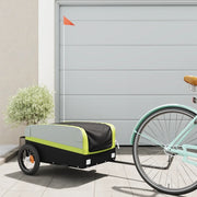 Rimorchio da Bici Nero e Verde 30 kg in Ferro 94039