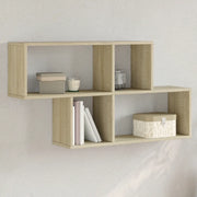 Scaffale a Parete Rovere Sonoma 100x20x53cm Legno Multistrato 848019