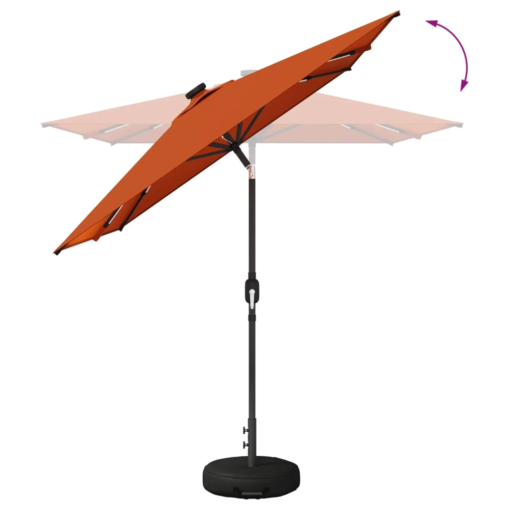 Parasol da Giardino con Luci LED 200 x 300 cm Poliestere 42036243