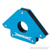 Magnete per saldatura 125mm mantiene lamiere in posizione 45° 90°e 135°  Silverline