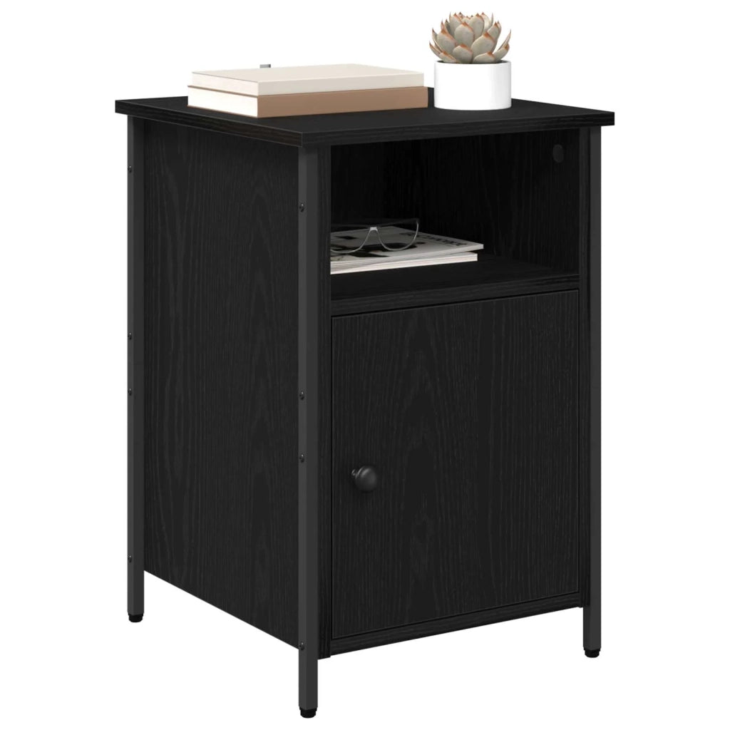 Armadio da Notte 2 pcs Rovere Nero 40 x 42 x 60 cm