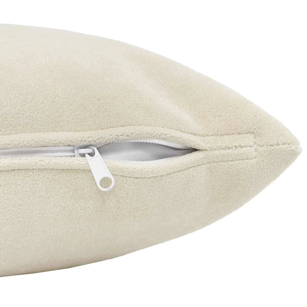 Federa 2 pcs HEERLEN Crema 40 x 70 cm Fleece in microfibra 909589