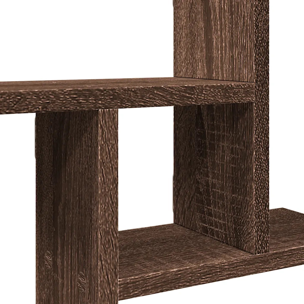 vidaXL Mensole da Parete 2pz Rovere Marrone 50x12x50 cm in Truciolato