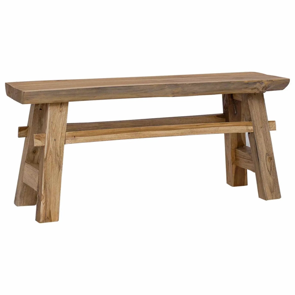 panchina Naturale 100 x 29 x 43,5 cm Legno di teak solido