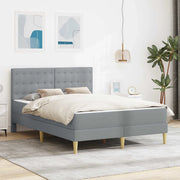 Struttura letto con materasso Grigio chiaro 140 x 200 cm 3415113