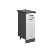 Vicco Mobiletto base per cucina Bianco casa di campagna 30 cm , PL Antracite