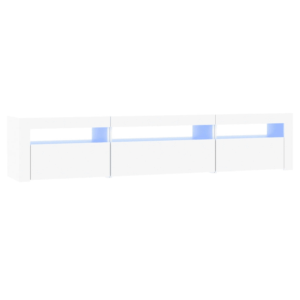 Mobile Porta TV con Luci LED Bianco 195x35x40 cm 3152738