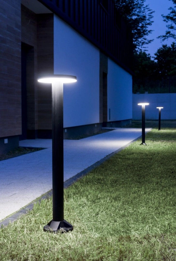 Testa lampada giardino SU-MA Rondo II LED 12W CCT IP65 nera