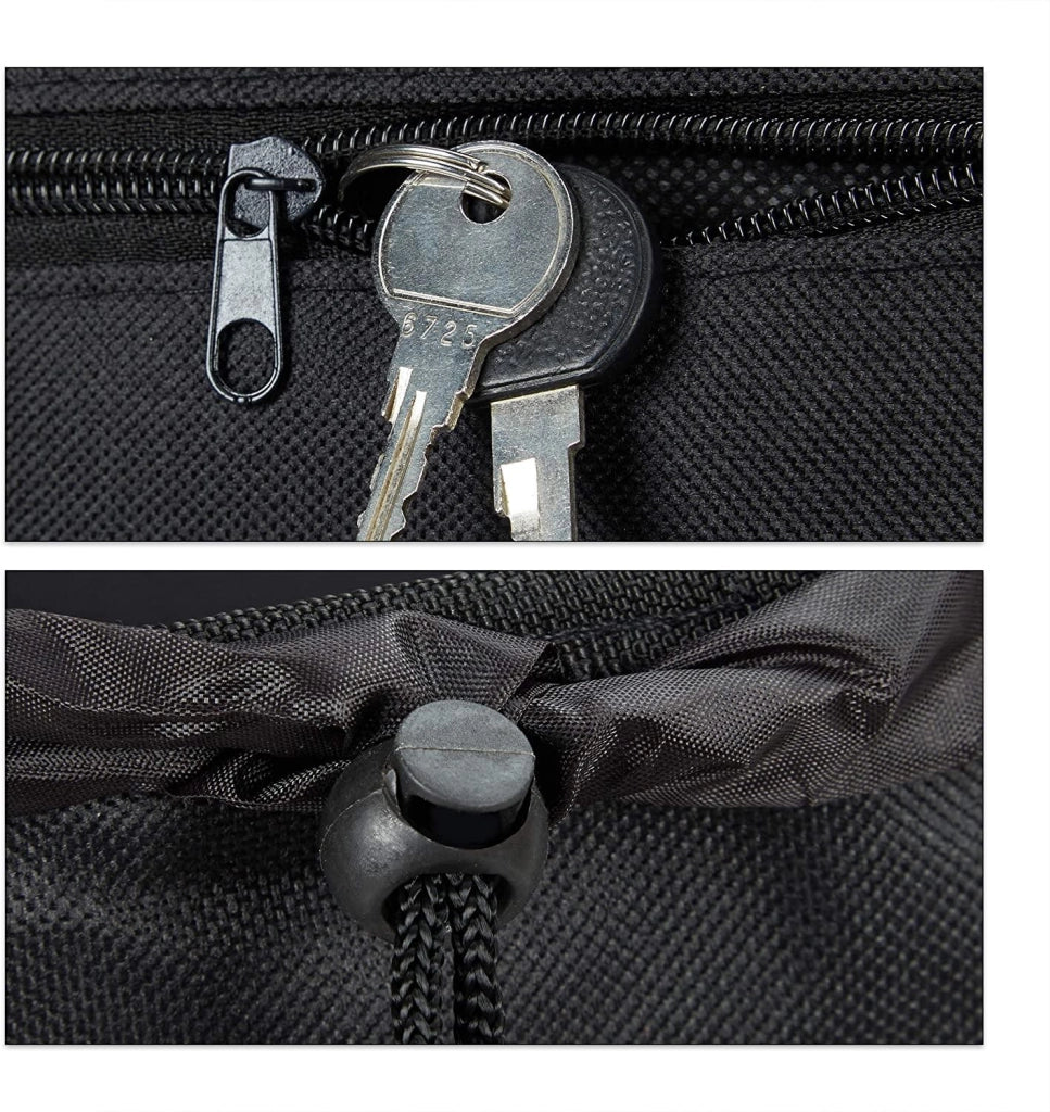 Carrello della spesa pieghevole con borsa rimovibile 28 litri carrello della spesa con ruote nero 13_0000707_3