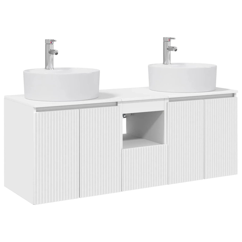 Set di Armadi da Bagno 3 pz Bianco 49,5 x 44,5 x 65 cm 3405677
