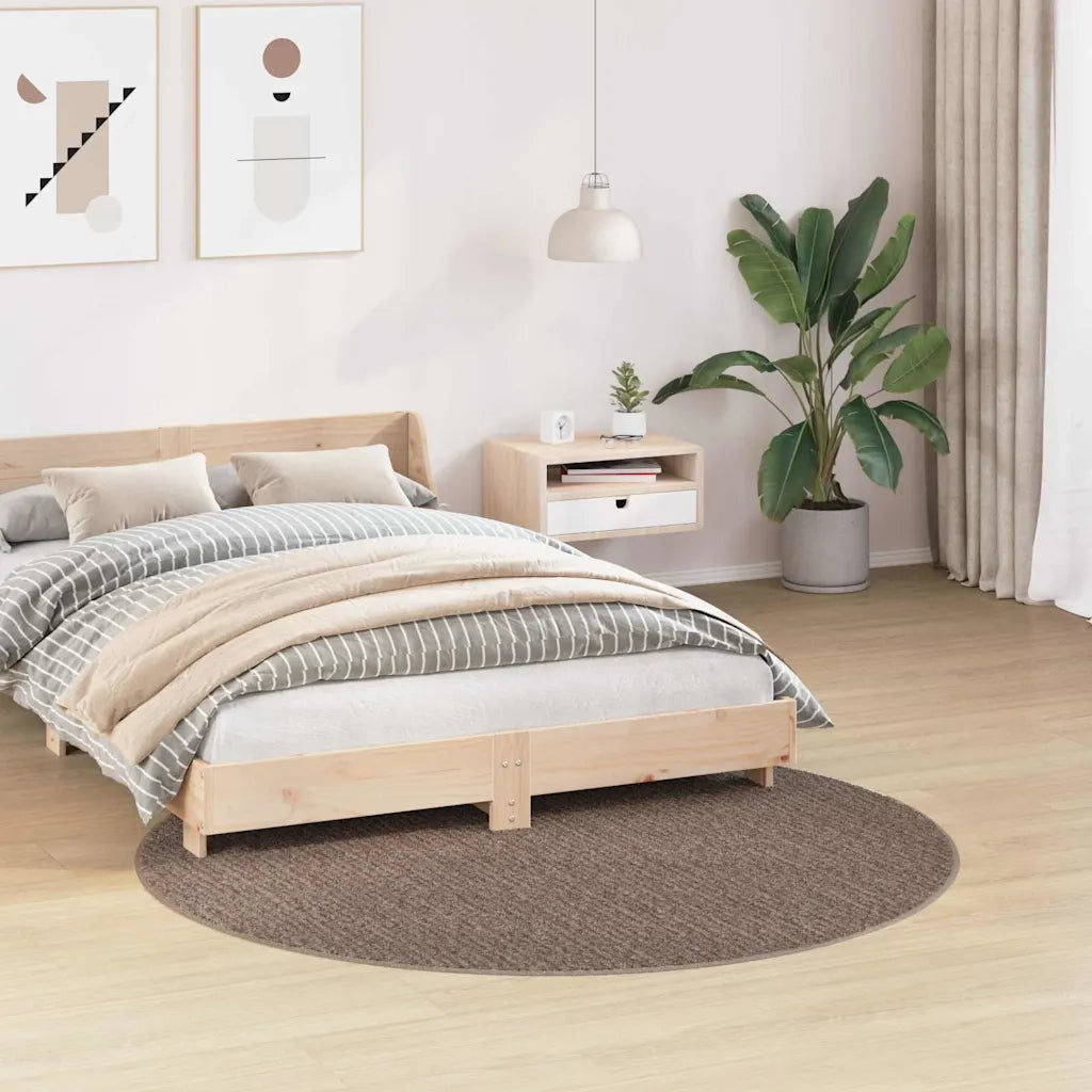 Tappeto Shaggy Antiscivolo Marrone 160 x 160 cm PP 4019801