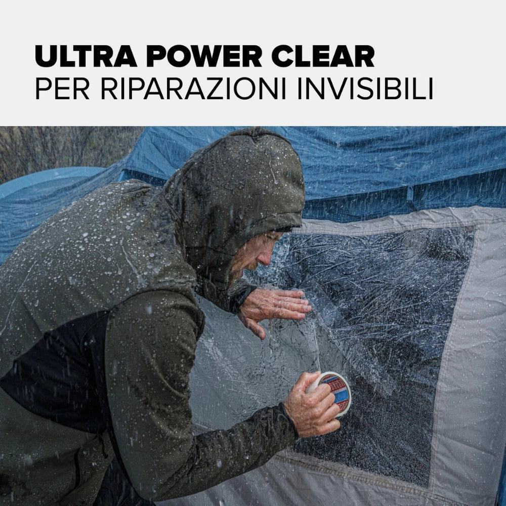 Tesa nastro di riparazione trasparente ultra power clear 10m x 48mm