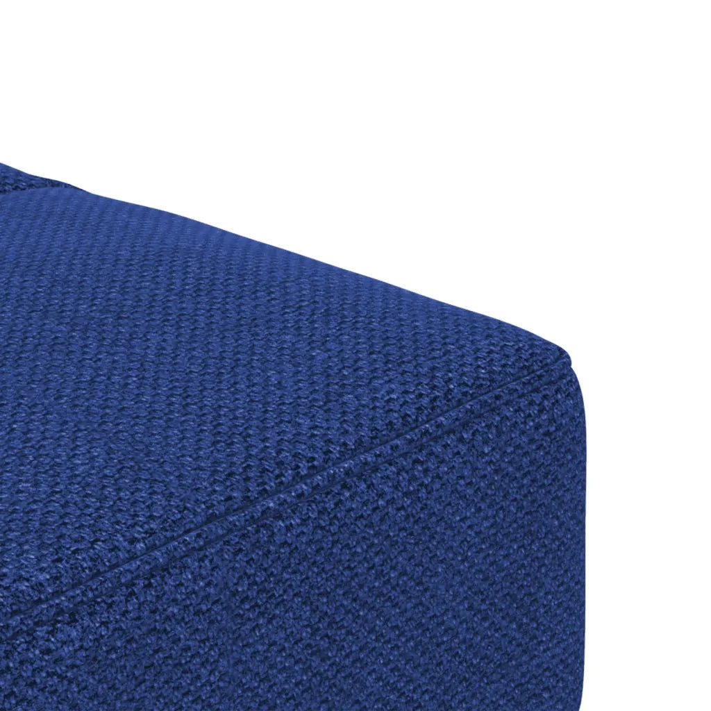 Divano Letto a 2 Posti con 2 Cuscini Blu in Tessuto 375796